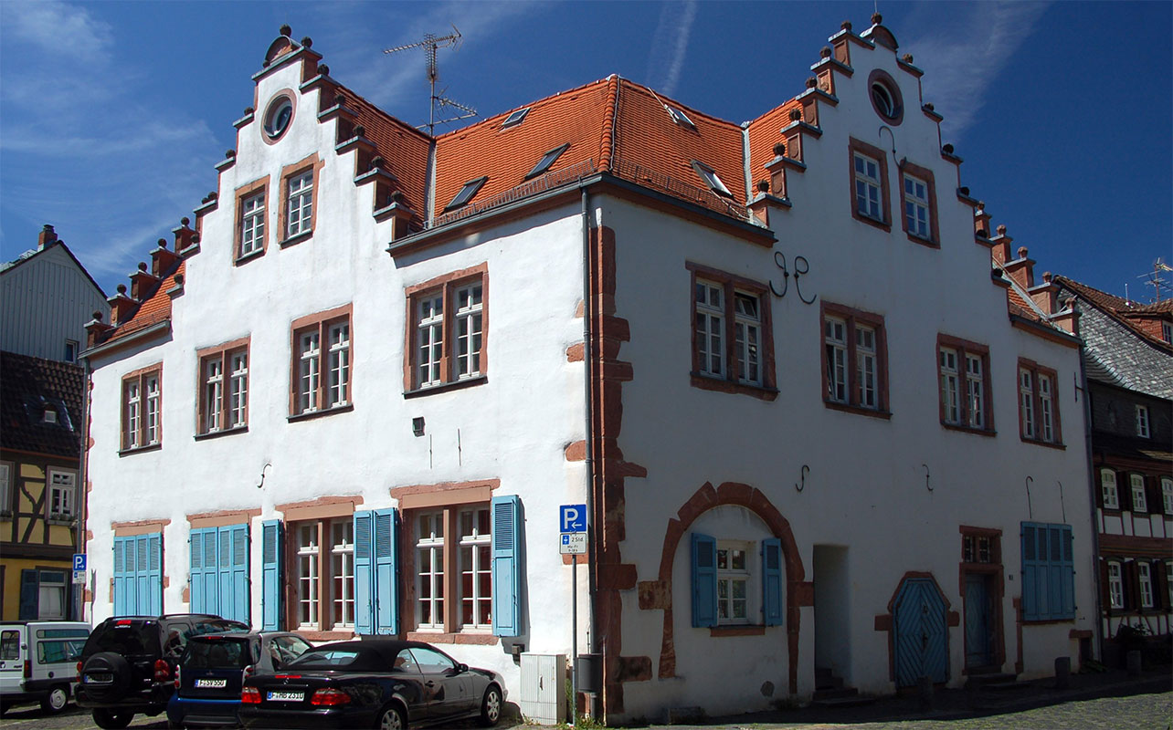 Historisches Gebäude in der Altstadt Frankfurt Höchst